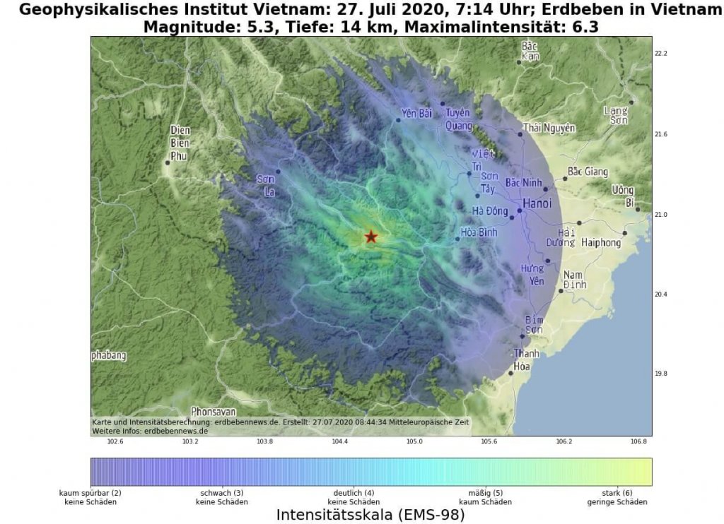 Erdbeben Vietnam