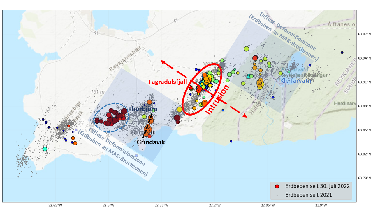 Tektonische Analyse des Island-Erdbebenschwarms